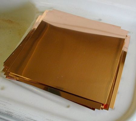 1.5 मिमी मोटी तांबे की धातु प्लेटें C11000 C26800 C67400 सामग्री